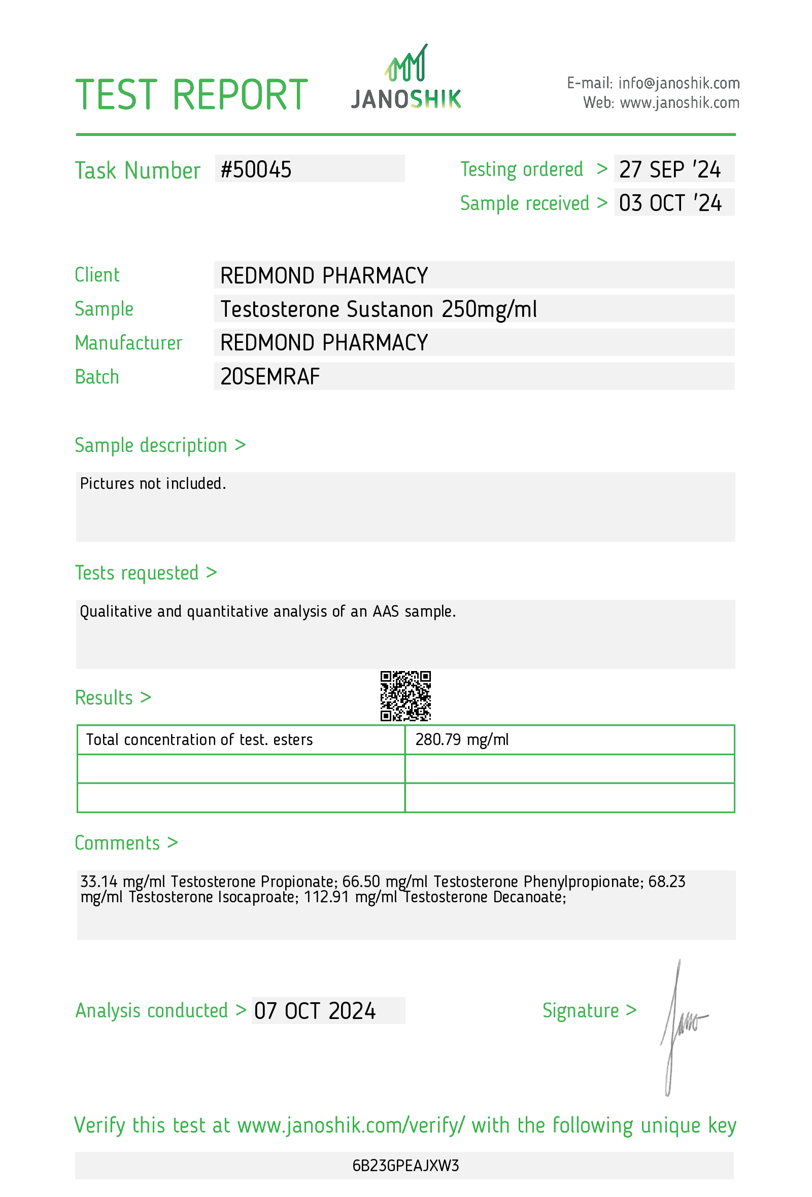 Testоsterone Sustаnon Mix 250 mg – Bild 3